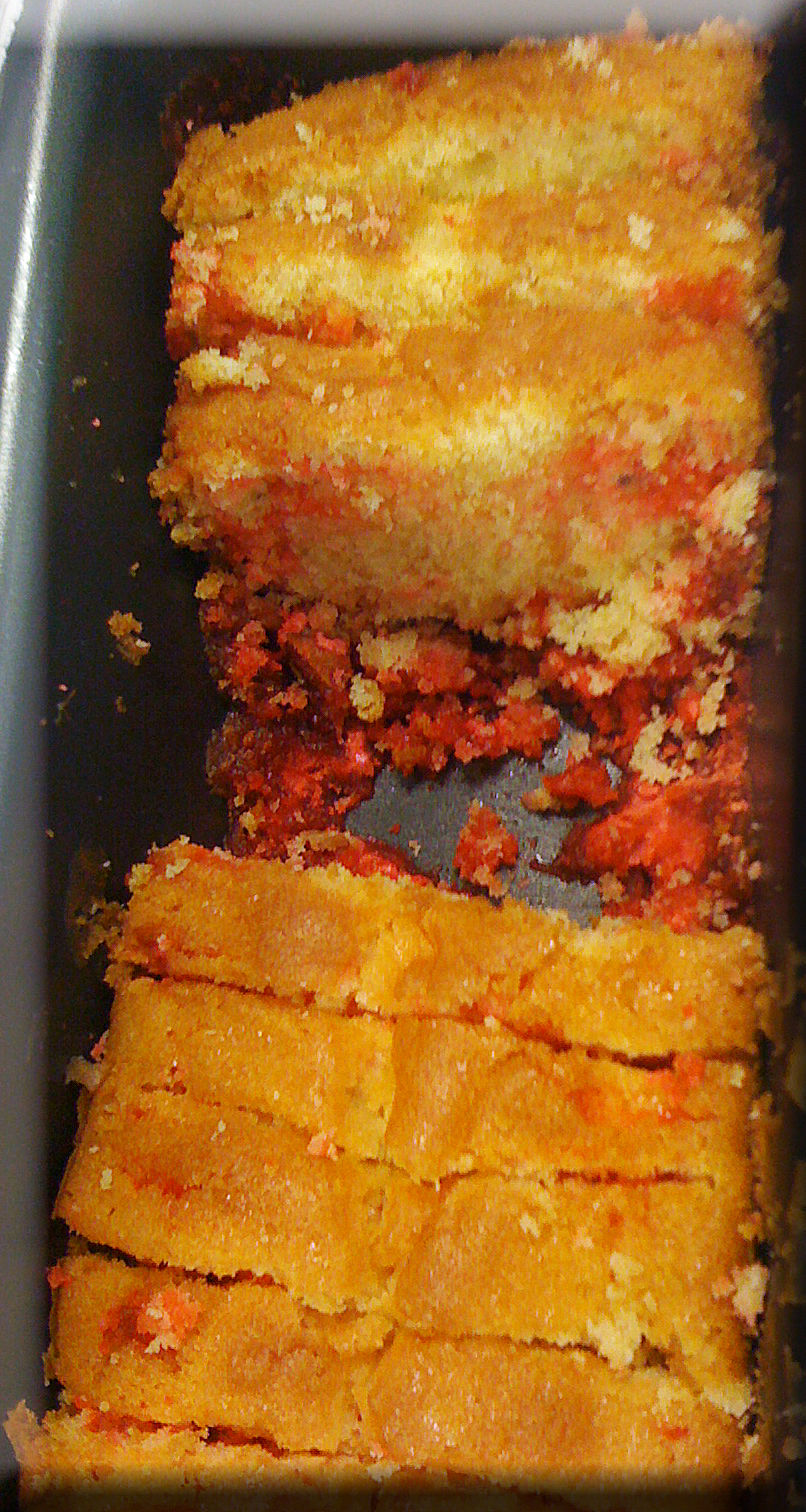 Cake aux pralines roses