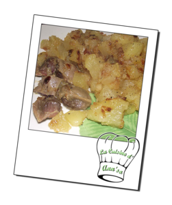 Gésiers de canard confit accompagnés de pommes de terre annso-cuisine.fr AnnSo Cuisine