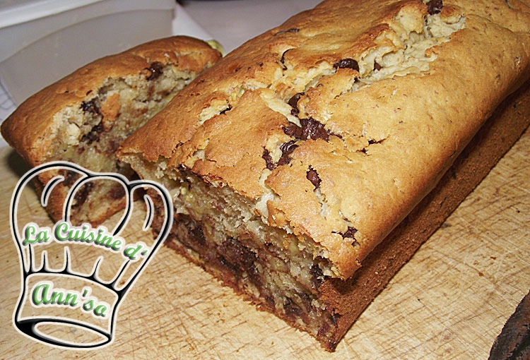 Banana Bread : cake à la banane et aux pépites de chocolat annso-cuisine.fr AnnSo Cuisine