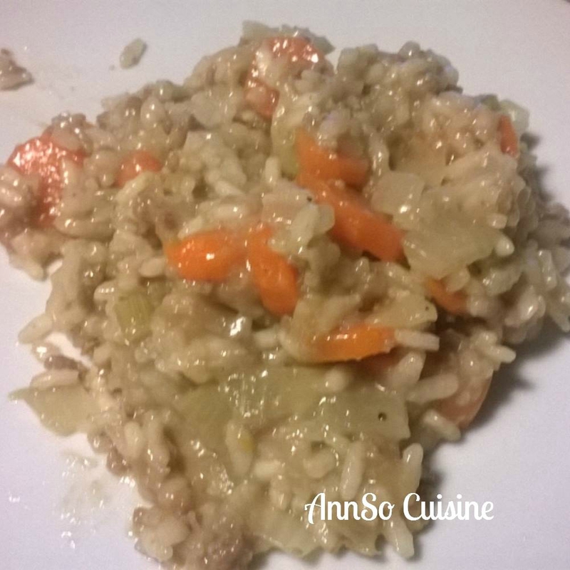 Risotto aux carottes, fenouils et viande hanchée annso-cuisine.fr AnnSo Cuisine
