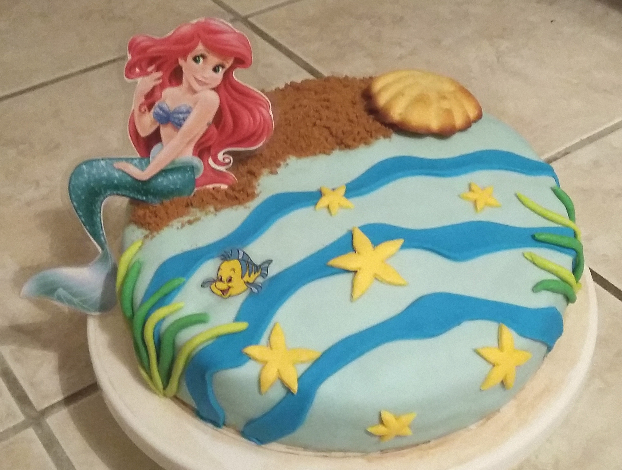 Gâteau Ariel la petite sirène annso-cuisine.fr