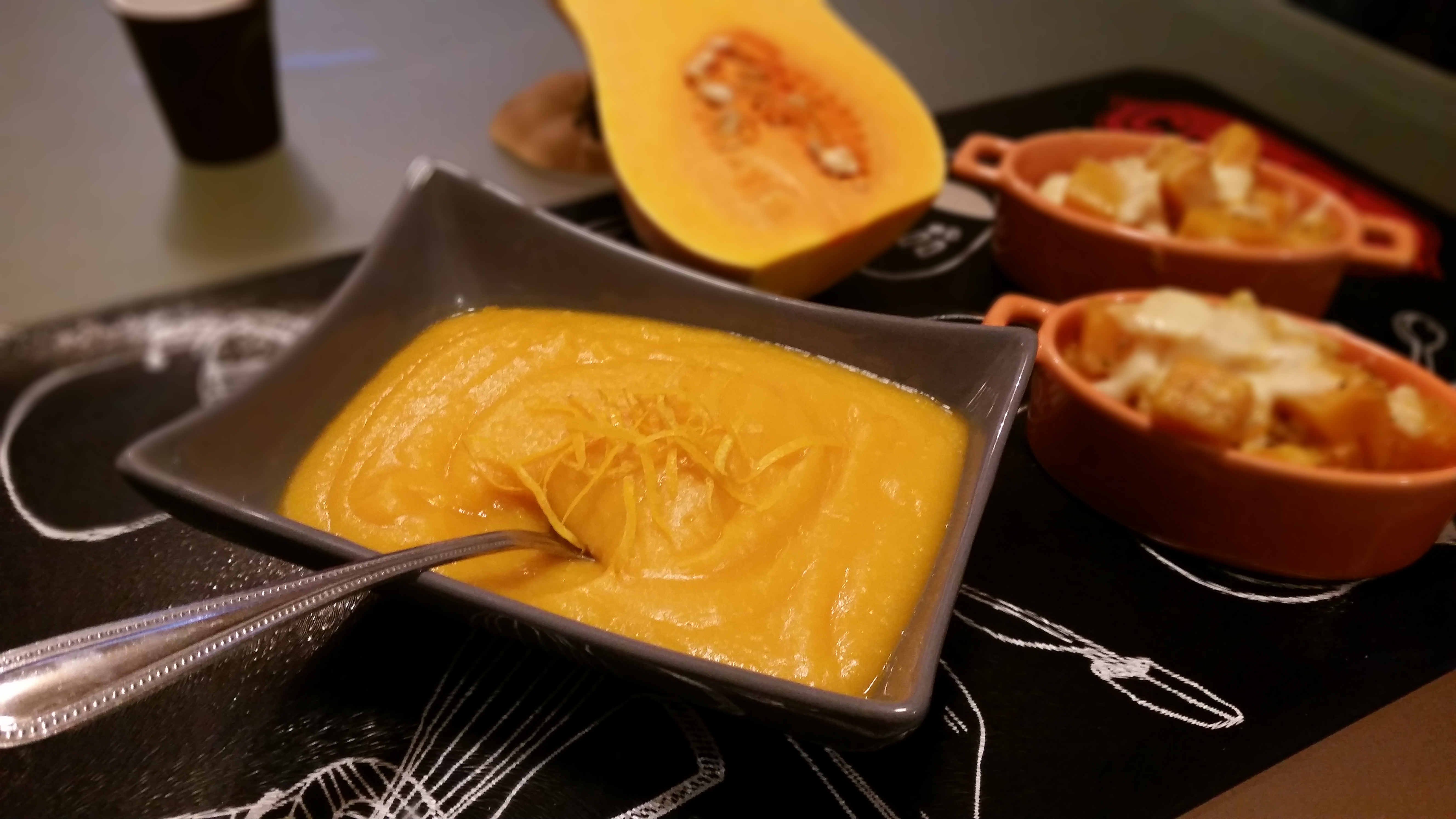 Soupe de butternut à l'orange