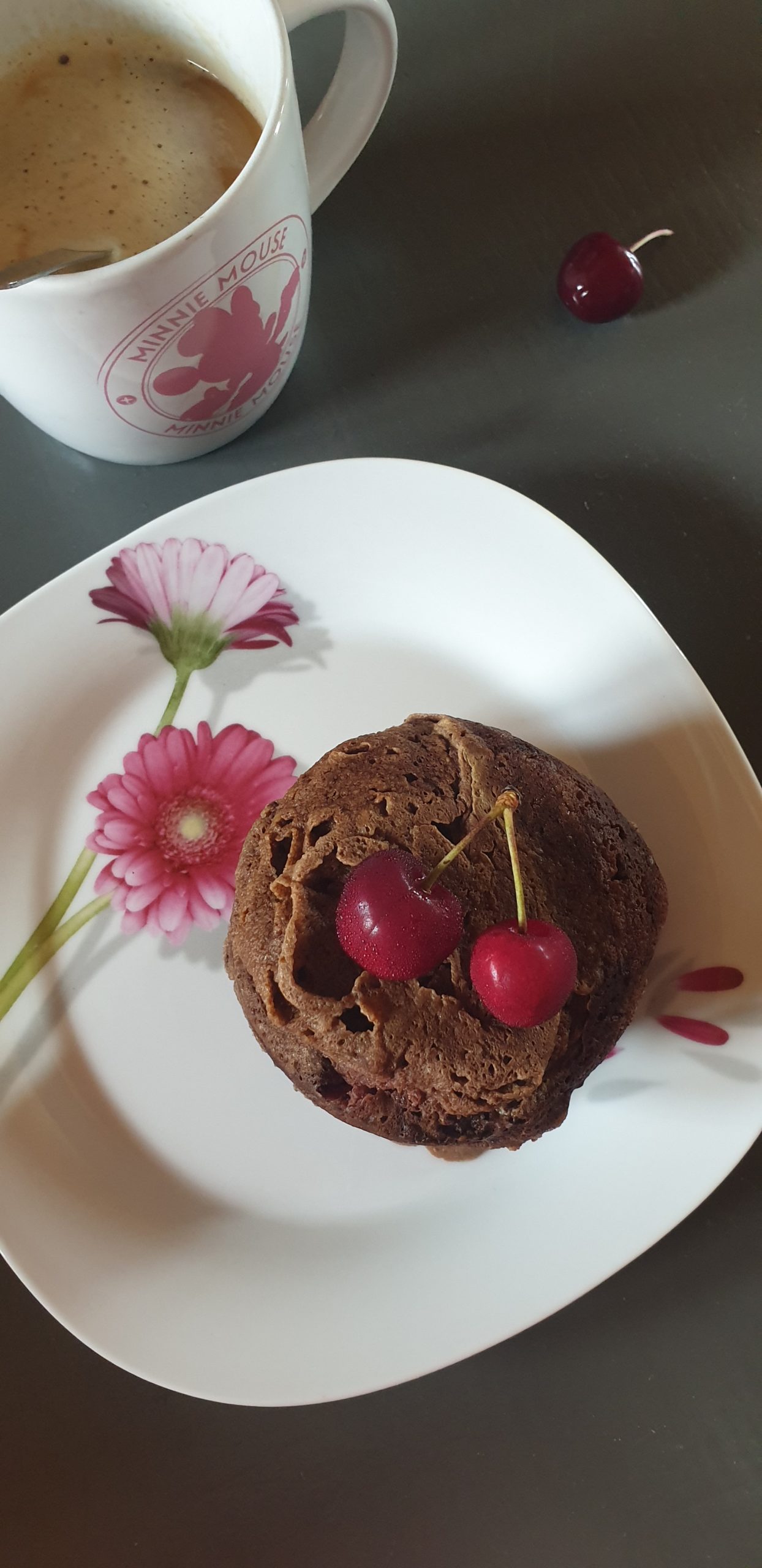 Bowlcake / Mugcake chocolat & cerises