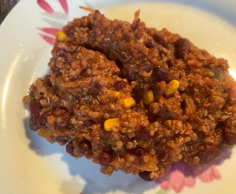 Chili végétarien au quinoa au cookeo